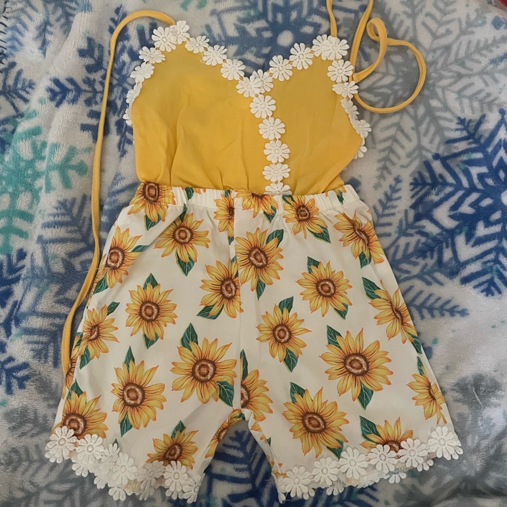 Sunflower romper